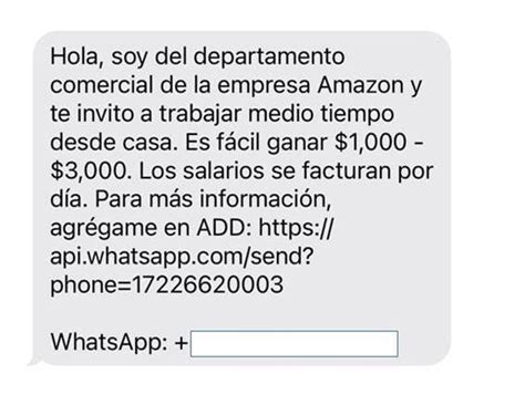 Me ofrecieron trabajo por WhatsApp y fui víctima de estafa, ¿qué .